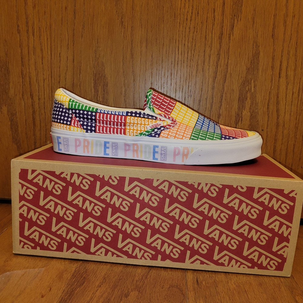 Vans Multicolor Pride Slip-On Shoes 10M